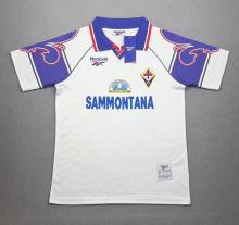 1995-1997 Fiorentina Away White Retro Soccer Jersey