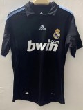 2009-2010 RMA Away Black Retro Soccer Jersey