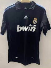 2009-2010 RMA Away Black Retro Soccer Jersey