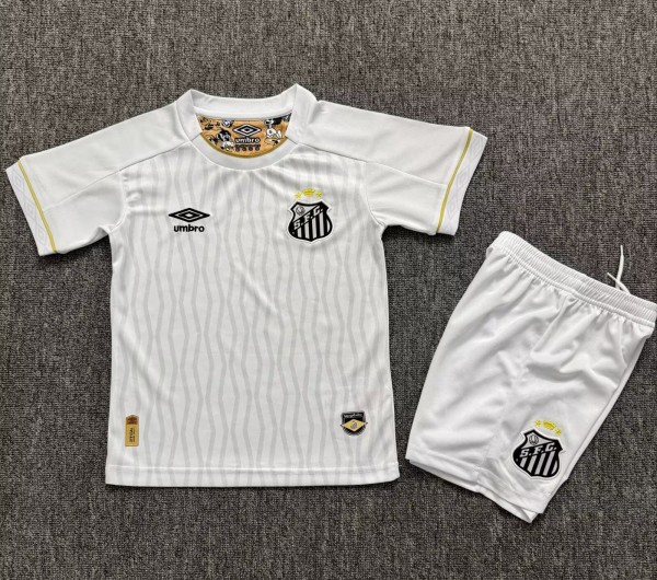 26-27 Santos FC Home Kids Soccer Jersey