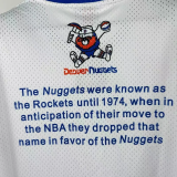 2026 Nuggets White Retro High Quality Casual T-Shirt #MN