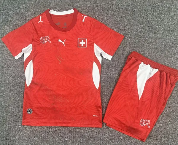 2026 Switzerland Home Kids Soccer Jersey