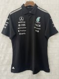 2026 F1 Benz New Pattern Short Sleeve Racing Suit