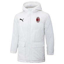 24-25 ACM White Hooded Windbreaker Fabric Cotton Coat (红标)