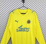 2008-2009 Villarreal Home Long Sleeve Retro Soccer Jersey