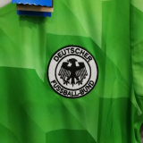 1990 Germany Away Green Retro Soccer Jersey