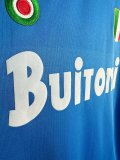 1987-1988 Napoli Home Long sleeves Retro Soccer Jersey