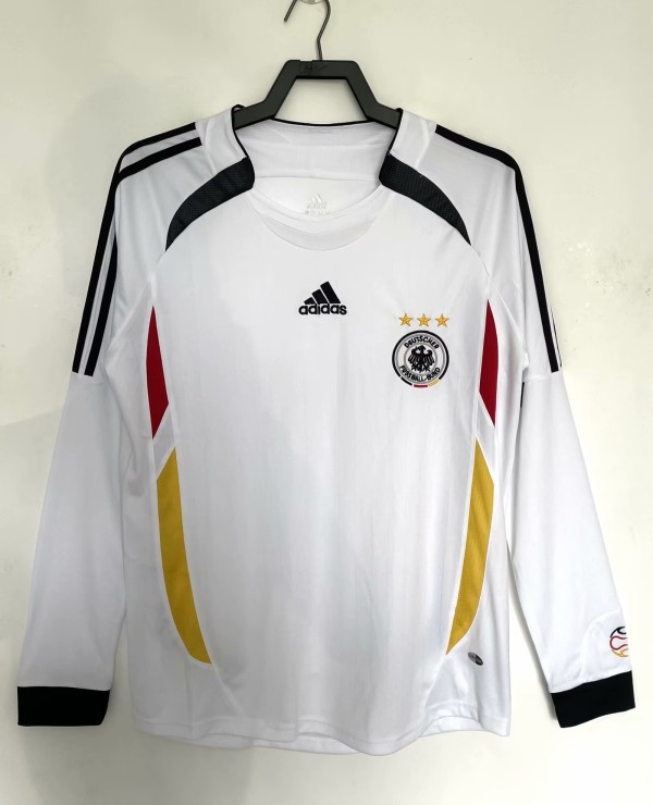 2006 Germany Home Long sleeves Retro Soccer Jersey