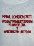 2010-2011 Man Utd Away Long Sleeve Retro Soccer Jersey
