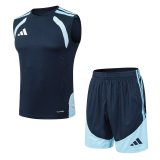 2026 AD Blue High Quality Player Version Tank Top And Shorts Suit (球员套装)