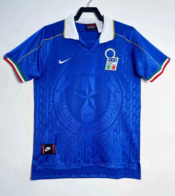 1995 Italy Home Retro Soccer Jersey