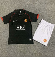 2007-2008 Man Utd Away Retro Kids Soccer Jersey