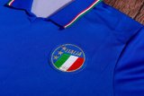 1990 Italy Home Blue Retro Soccer Jersey