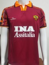 1998-1999 Roma Home Retro Soccer Jersey