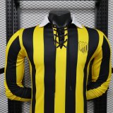 26-27 Ittihad Yellow Special Edition Long Sleeve Player Version Soccer Jersey