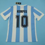 1978 Argentina Home Retro Soccer Jersey
