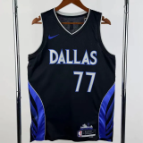 25-26 Dallas Mavericks DONCIC #77 Black City Edition Top Quality Hot Pressing NBA Jersey(V领)