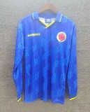 2014 Colombia Long Sleeve Retro Soccer Jersey