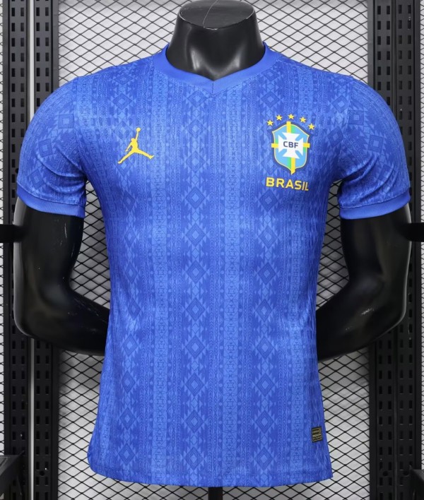 26-27 Brazil Blue Special Edition Player Version Soccer Jersey