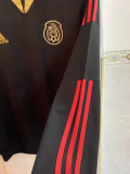 2011-2012 Mexico Away Black Long Sleeve Retro Soccer Jersey