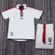 2004 England Home Kids Retro Soccer Jersey
