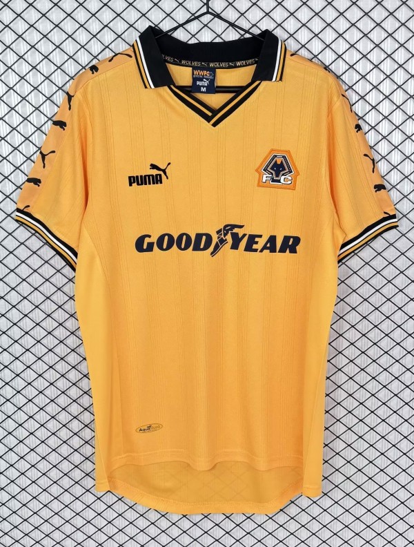 1998-1999 Wolves Home Retro Soccer Jersey