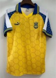 1998 Ukraine Home Retro Soccer Jersey