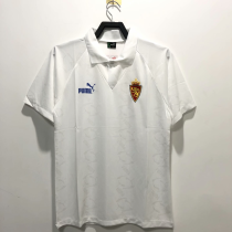 1995 Zaragoza White Retro Fans Soccer Jersey