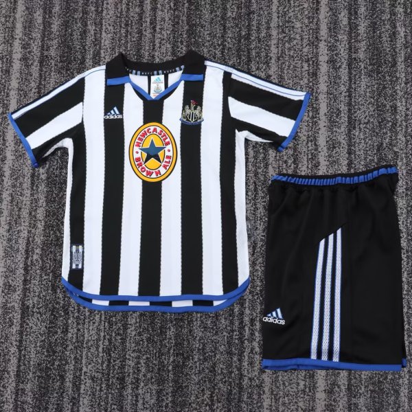 1999-2000 Newcastle Home Retro Kids Soccer Jersey