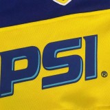 2003-2004 Boca Juniors Home Long Sleeve Retro Soccer Jersey