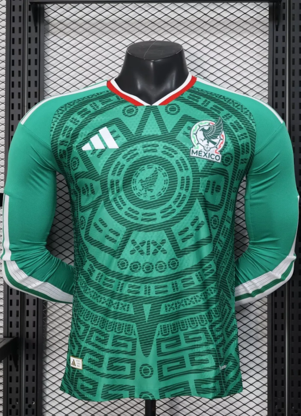 2026 World Cup Mexico Home Long sleeves Player Version Soccer Jersey*长袖球员