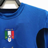 2006 Italy Home Blue Retro Soccer Jersey