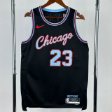 25-26 BULLS JORDAN #23 Black City Edition Top Quality Hot Pressing NBA Jersey