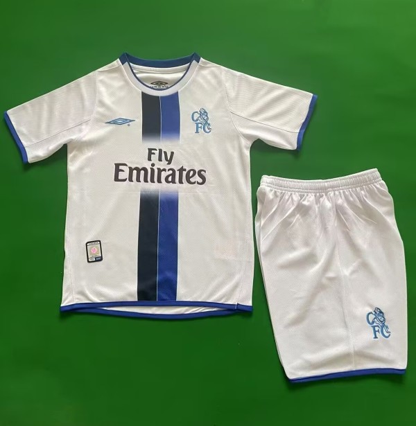 2003 CHE Away Retro Kids Soccer Jersey