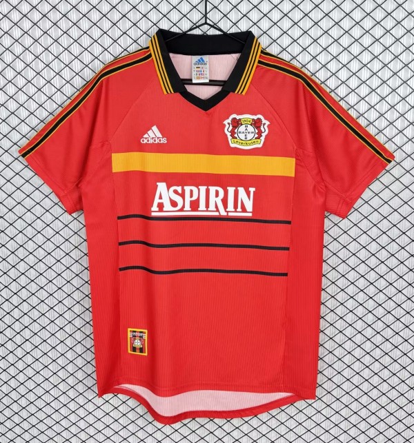 1999-2000 LeverKusen Home Retro Soccer Jersey
