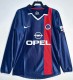 2001-2002 PSG Home Long Sleeve Retro Soccer Jersey