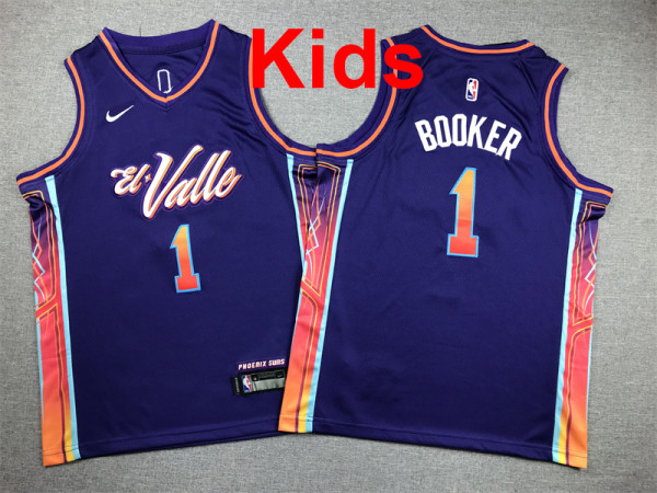 2026 SUNS Top Quality Hot Pressing Kids NBA Jersey