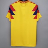1990 Colombia Home Retro Soccer Jersey