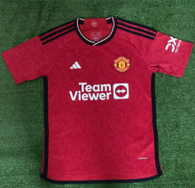 23-24 Man Utd Home 1:1 Fans Soccer Jersey