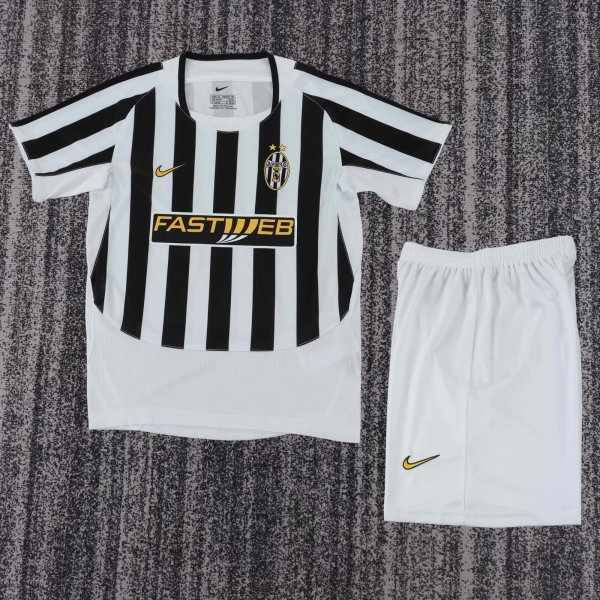 2003-2004 JUV Home Retro Kids Soccer Jersey