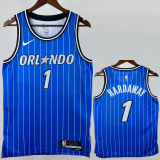 25-26 Magic HARDAWAY #1 Blue Top Quality Hot Pressing NBA Jersey(条纹)