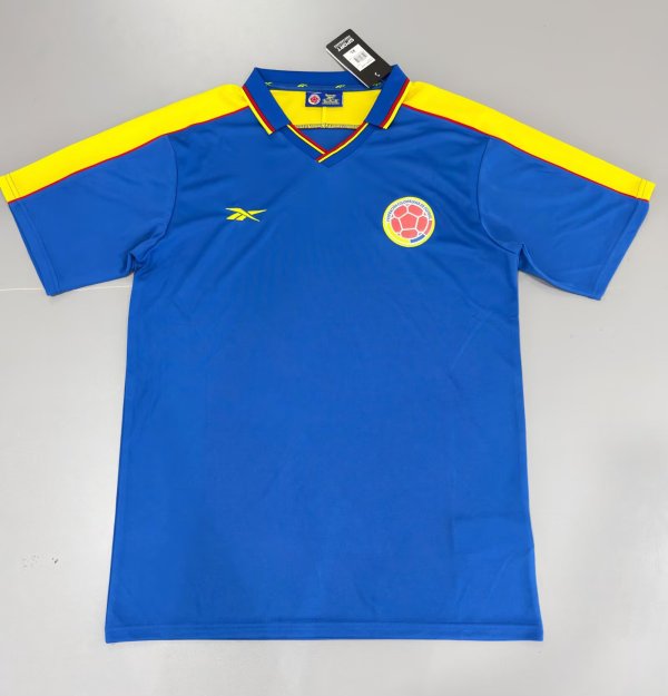 1998 Colombia Away Retro Soccer Jersey