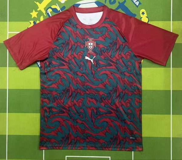 26-27 Portugal Red Training Shirts