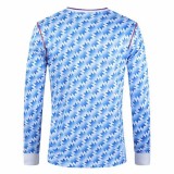 1990-1992 Man Utd Away Long Sleeve Retro Soccer Jersey