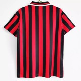1994-1996 Man City Away Red Retro Soccer Jersey