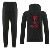 26-27 Man Utd Black Hoodie Tracksuit (卫衣套装)