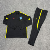 26-27 Brazil High Quality Kids Half Pull Tracksuit