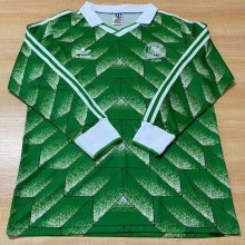 1990 Germany Away Long sleeves Retro Soccer Jersey