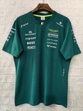 2026 F1 Aston New Pattern Short Sleeve Racing Suit（圆领）