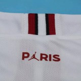 2018-2019 PSG Paris Jordan White Long Sleeve Retro Soccer Jersey